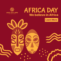 Africa Day Masks Instagram Post Design