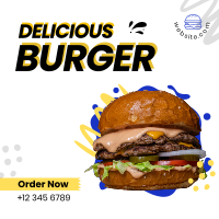 Delicious Burger Instagram post Image Preview