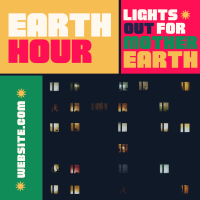 Mondrian Earth Hour Reminder Instagram post Image Preview