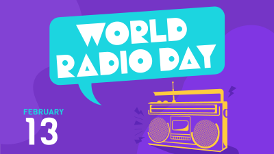 Retro Radio Day Facebook event cover Image Preview