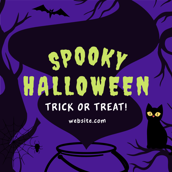 Spooky Halloween Instagram Post Design Image Preview