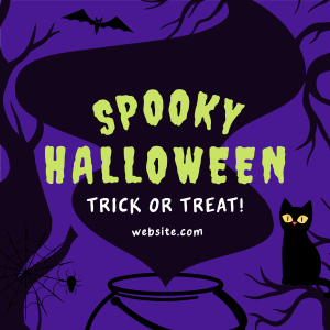 Spooky Halloween Instagram post
