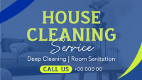 Professional House Cleaning Service Facebook Event Cover Image Preview