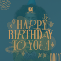 Quirky Birthday Celebration Instagram Post Design