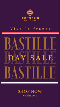 Happy Bastille Day Facebook story Image Preview