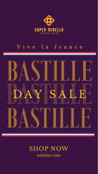 Happy Bastille Day Facebook Story Image Preview