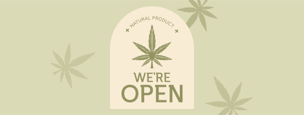 Open Medical Marijuana Facebook Cover Design Image Preview