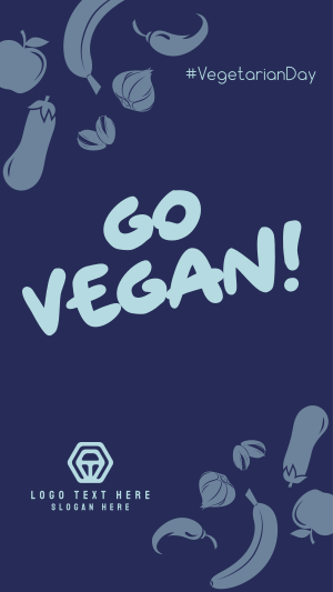 Go Vegan Instagram story Image Preview