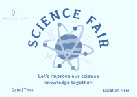 Science Fair Event Postcard Image Preview