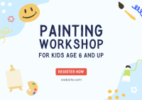 Art Class For Kids Postcard Image Preview