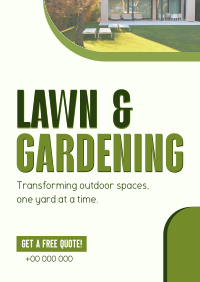 Convenient Lawn Care Services Flyer Design