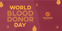 Minimalist Blood Donor Day Twitter post Image Preview
