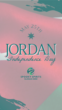 Jordan Independence Flag  TikTok Video Image Preview