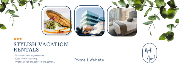 Vacation Rental Description Facebook Cover Design Image Preview