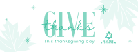 Minimalist Thanksgiving Facebook Cover Image Preview