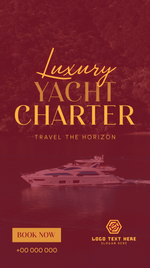 Luxury Yacht Charter Instagram story Image Preview
