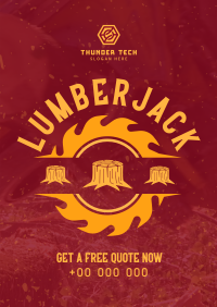 Rustic Master Lumberjack Poster Image Preview