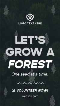 Forest Grow Tree Planting Instagram story Image Preview
