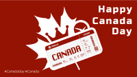 Ticket To Canada Facebook Event Cover Design