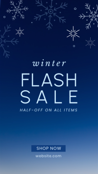 Winter Flash Sale Facebook Story Design