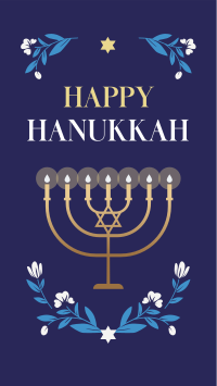 Hanukkah Candles Facebook story Image Preview