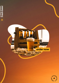 Fresh Beer Order Now Flyer Design