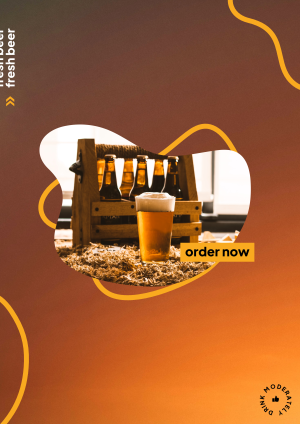 Fresh Beer Order Now Flyer Image Preview