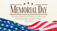 Modern Minimalist Memorial Day Animation Image Preview
