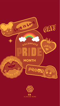 Proud Rainbow Facebook story Image Preview
