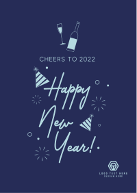 Cheers to New Year Flyer Image Preview