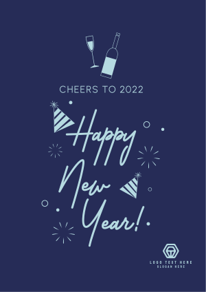 Cheers to New Year Flyer Image Preview