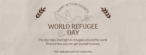 World Refugee Support Facebook Cover Design Image Preview