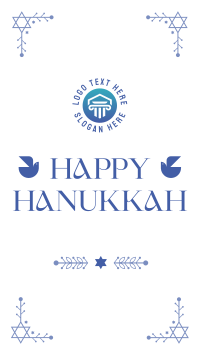 Hanukkah Menorah Ornament Instagram reel Image Preview