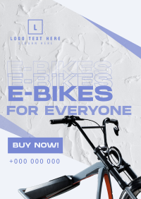 Minimalist E-bike  Poster Image Preview