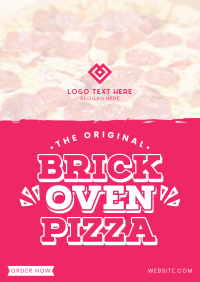 Fresh Oven Pizza Poster Design