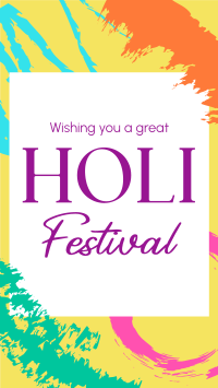 Holi Festival Facebook Story Design
