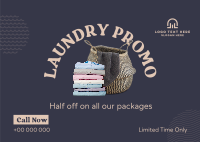 Laundry Delivery Promo Postcard Image Preview