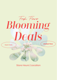 Fresh Flower Deals Flyer Design