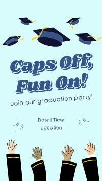 Caps Off Fun On Graduation Party TikTok video Image Preview