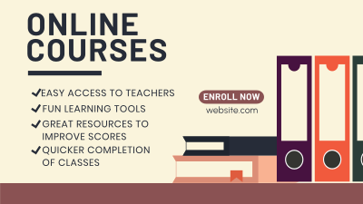 Online Courses Facebook event cover Image Preview