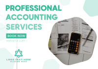 Professional Accounting Postcard Image Preview