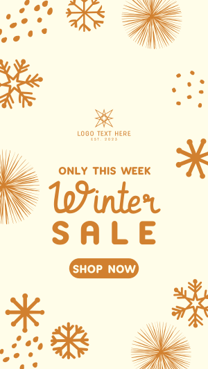 Decorative Winter Sale Instagram story Image Preview