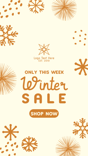 Decorative Winter Sale Instagram story
