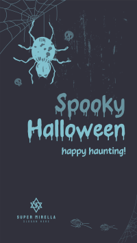 Halloween Spider Greeting Facebook Story Image Preview