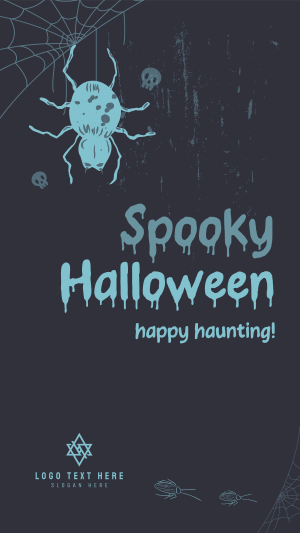 Halloween Spider Greeting Facebook story Image Preview