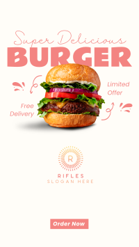 The Burger Delight Instagram story Image Preview