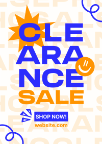 Clearance Sale Scribbles Poster Image Preview