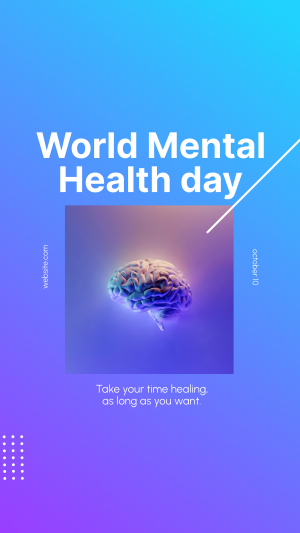 Mental Health Day Instagram story Image Preview