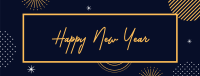 Elegant New Year Facebook cover Image Preview