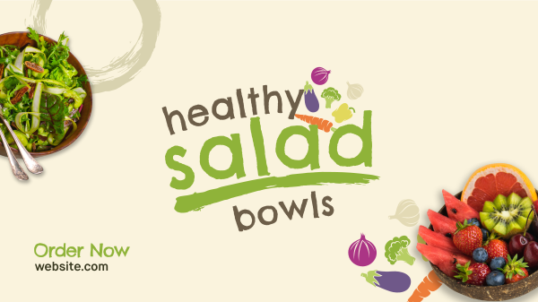 Salad Bowls Special Facebook Event Cover Design